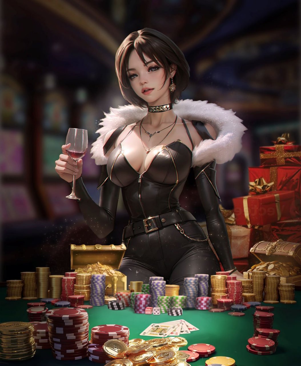 Antarmuka apeltoto menampilkan Premier League dan meja casino berdampingan